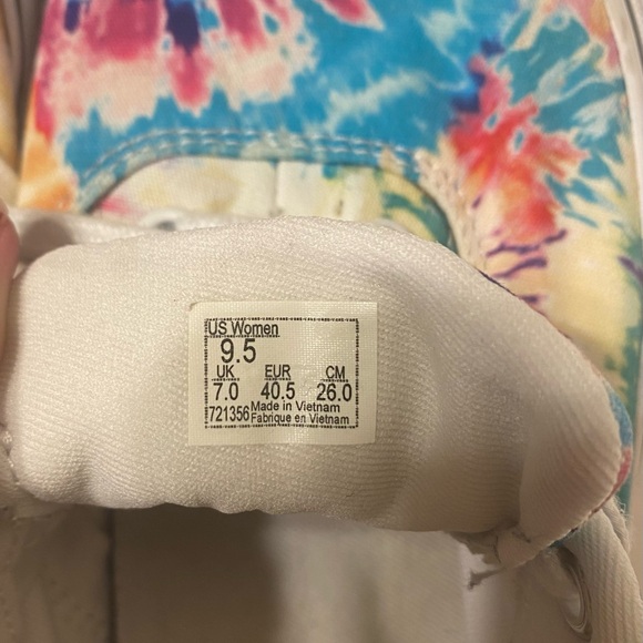 Vans Women's Tie-Dye Sneakers - Blue, Pink, Yellow - Picture 8 of 11